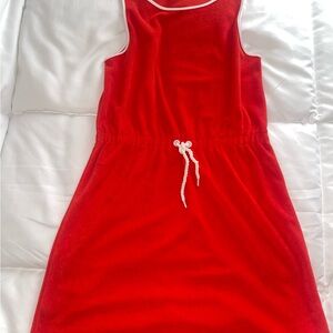 Janie and Jack Red Dress with White Accents